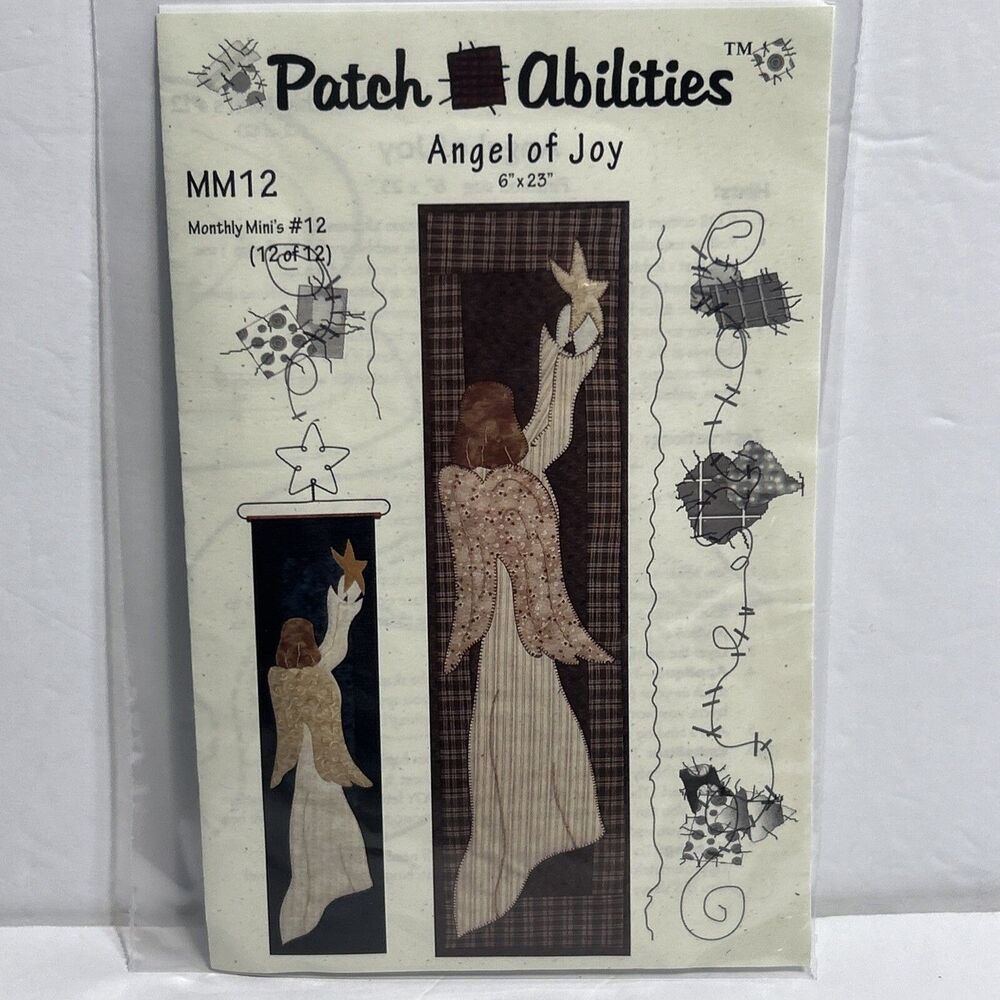 Angel of Joy Patch Abilities #MM12 Monthy Mini #12 NEW Sewing Pattern 2007